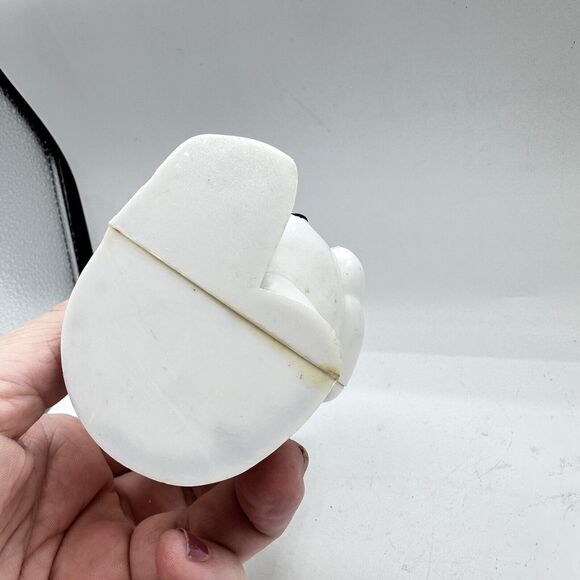 Vintage Rosbro Hard Plastic Snowman w/Pipe 5” Christmas Decor Kitsch 1950's - Picture 6 of 7